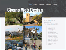 Tablet Screenshot of civanowebdesign.com